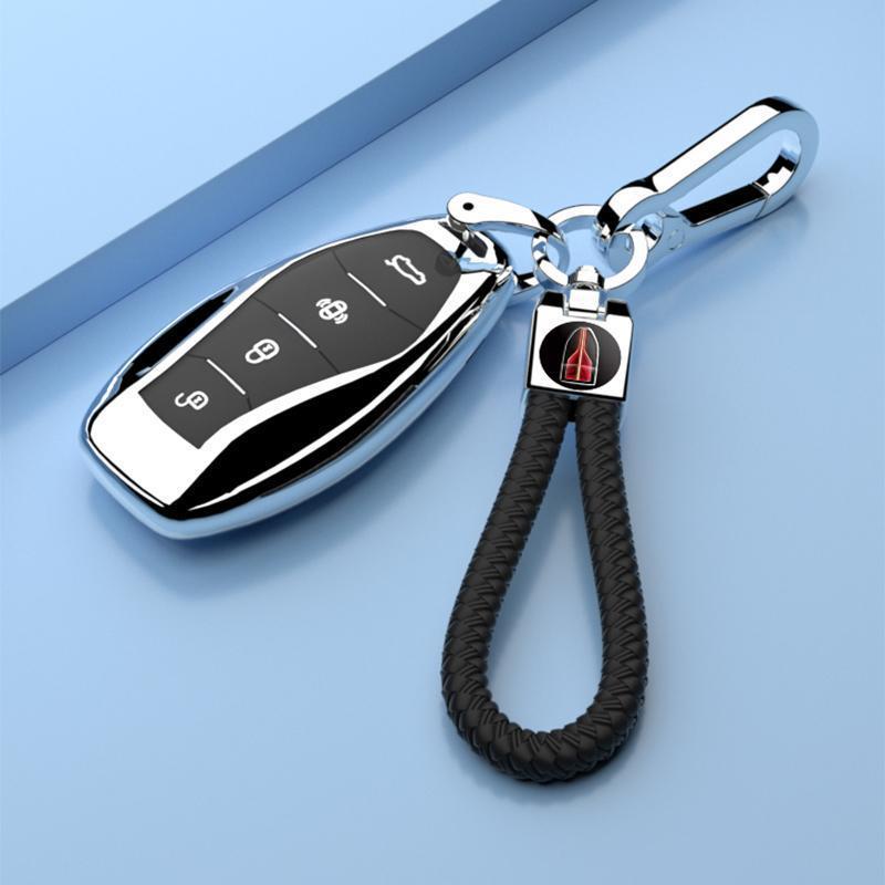 Premium HQ9 Men's Key Shell Cover for 2023 Hongqi H5 – Full Coverage with Stylish Buckle