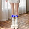 Y2K Winter Leg Warmers Women Girls Japanese Solid Color Wool Knitted Long Socks Fashion Soft Comfortable Warm Cotton Stockings