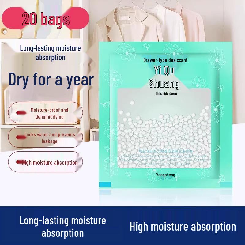 Aromatic Leak-Proof Dehumidifying Bag for Wardrobes and Shoes - Moisture & Mold Resistant Storage Solution