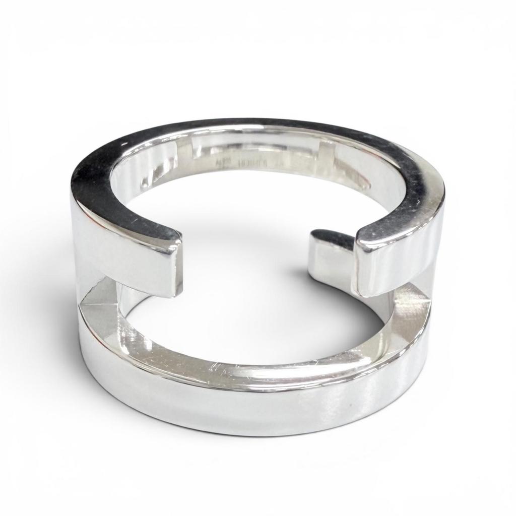 Excellent HERMES Ring Ring H Symbol Ring, Finger Ring, Accessory Silver AG925 48 Used