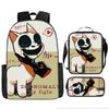 Luxury Popular Funny Novelty zoonomaly 3D Printed 3pcs/Set pupil School Bags Laptop Daypack Backpack Lunch bag Pencil Case