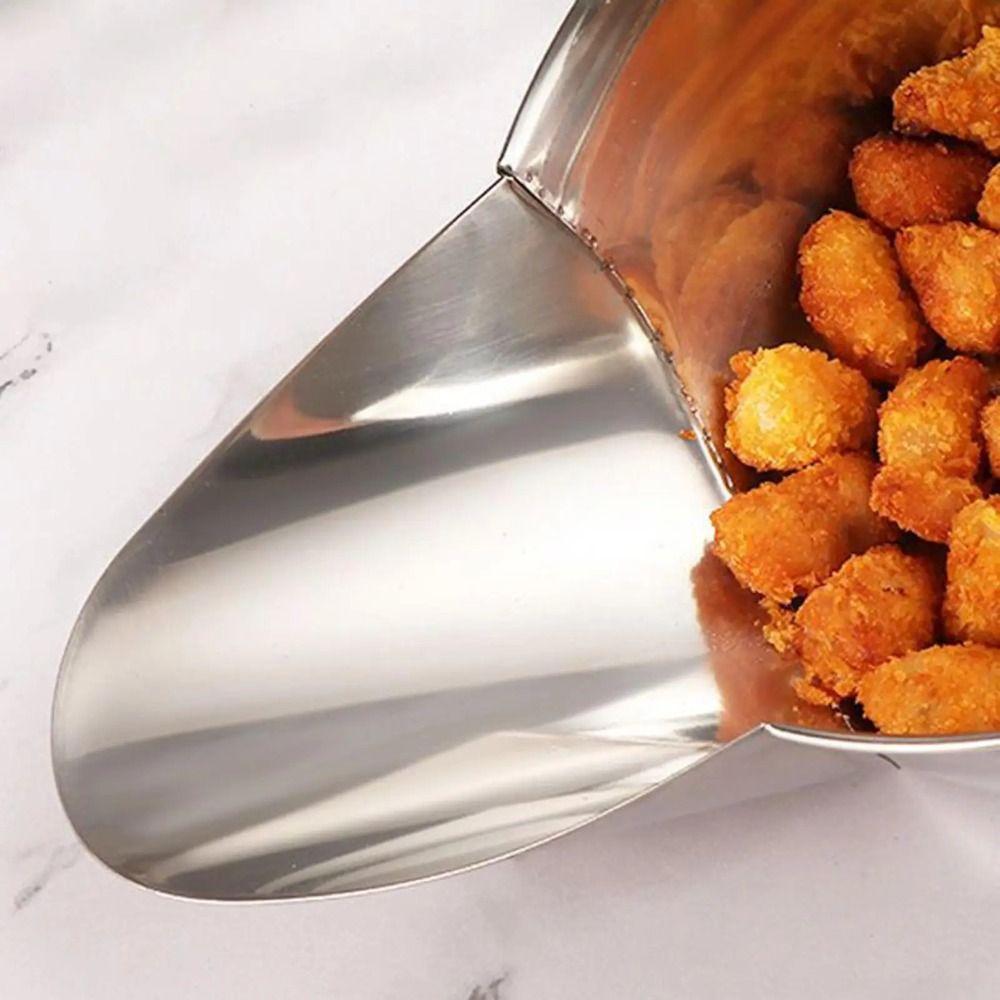 Duckbill Design Popcorn Scoop Stainless Steel Ice Scoop French Fry Scoop  Candy Serving