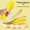 Latex Height Boost Insoles for Men & Women: Invisible, Breathable, Sweat-Absorbing, Shock-Absorbing, Full-Length Comfort Pad