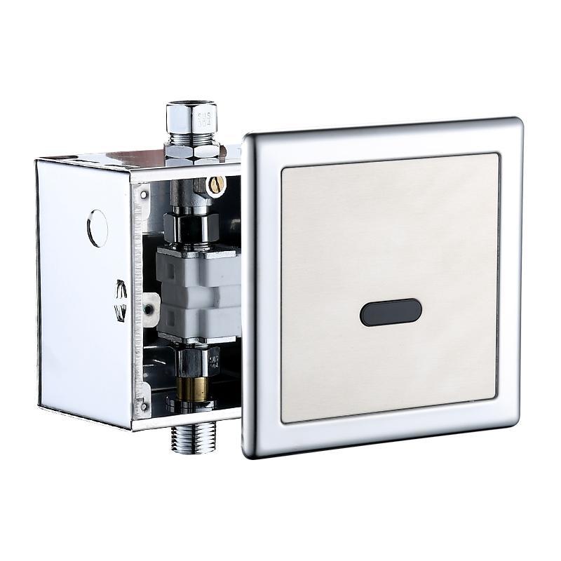 Automatic Brass AC and DC Concealed Sensor Urinal Flushing Valve for Bathroom темно серый