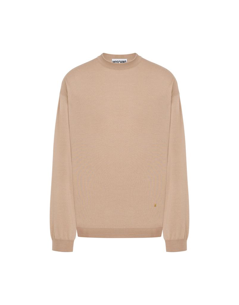 MOSCHINO Golden M Wool And Silk Pullover Knit
