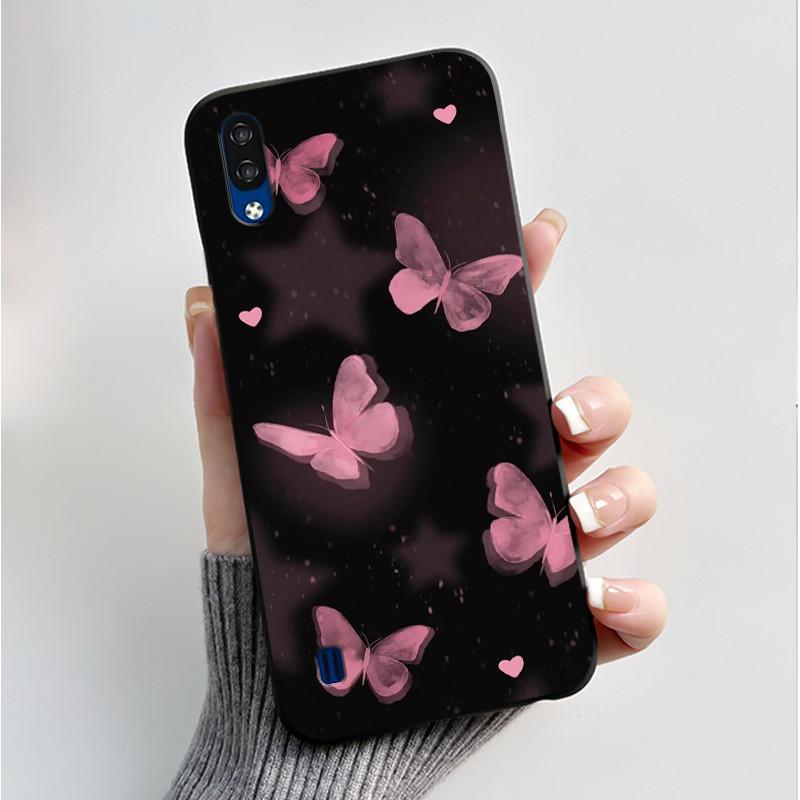 Phone Case For ZTE Blade A51 Lite / A5 2020 Casing Luxury Fashion Butterfly Flower Black Jelly Soft TPU Case Silicone Back Cover