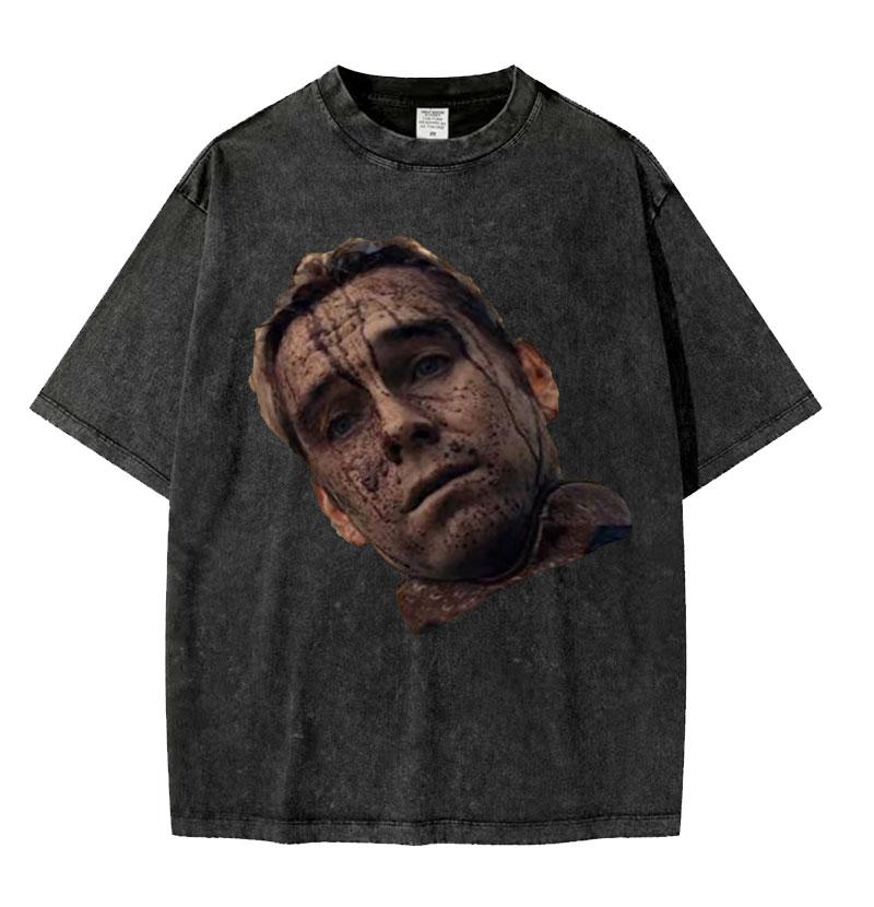 Limited The Boys William Billy Butcher Vintage Washed T Shirts Unisex Harajuku Streetwear Tshirt Oversized Loose Short Sleeve Tees