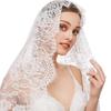 Lace Mantilla Veil Soft & Comfortable Exquisite Floral Design for Head Covering for Women Girls Church Veils for Chapels