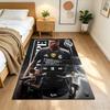 Mbappe Neon Poster Area Rug Perfect for Bedrooms Kitchen Hallway Dining Room Anti-slip Rug Anime Office Decor Wedding Party Gift