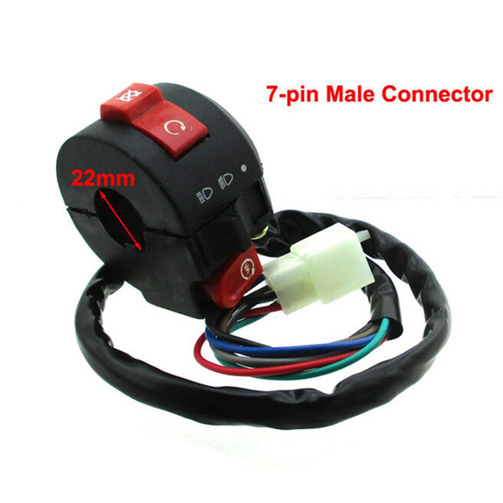 

Аксессуары для 7-контактного выключателя Kill Start с вилкой, подходят для руля 7/8 дюйма