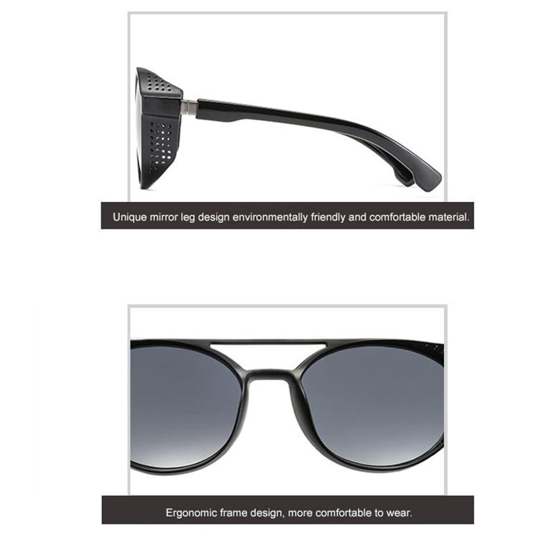 Aldult Vintange Cool Men Women Metal Glasses Round Frame Classic Punk Fashion Eyewear Sunglasses Accessories