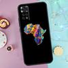 Map of Africa African Fabrics Case For Xiaomi Redmi Note 13 Pro 14 9 10 11 12 9S 10S 11S 12S Redmi 14C 10C 12C 13C Cover