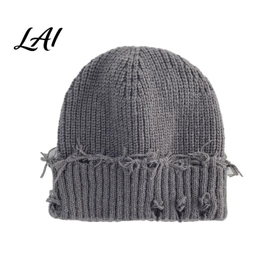 Soft Polyester Skull Cap Winter Knit Hat for Men Women Chunky Snow Cap Lightweight Warm Thermal Knitted Hats Unisex Slouchy Caps Outdoor Commuting