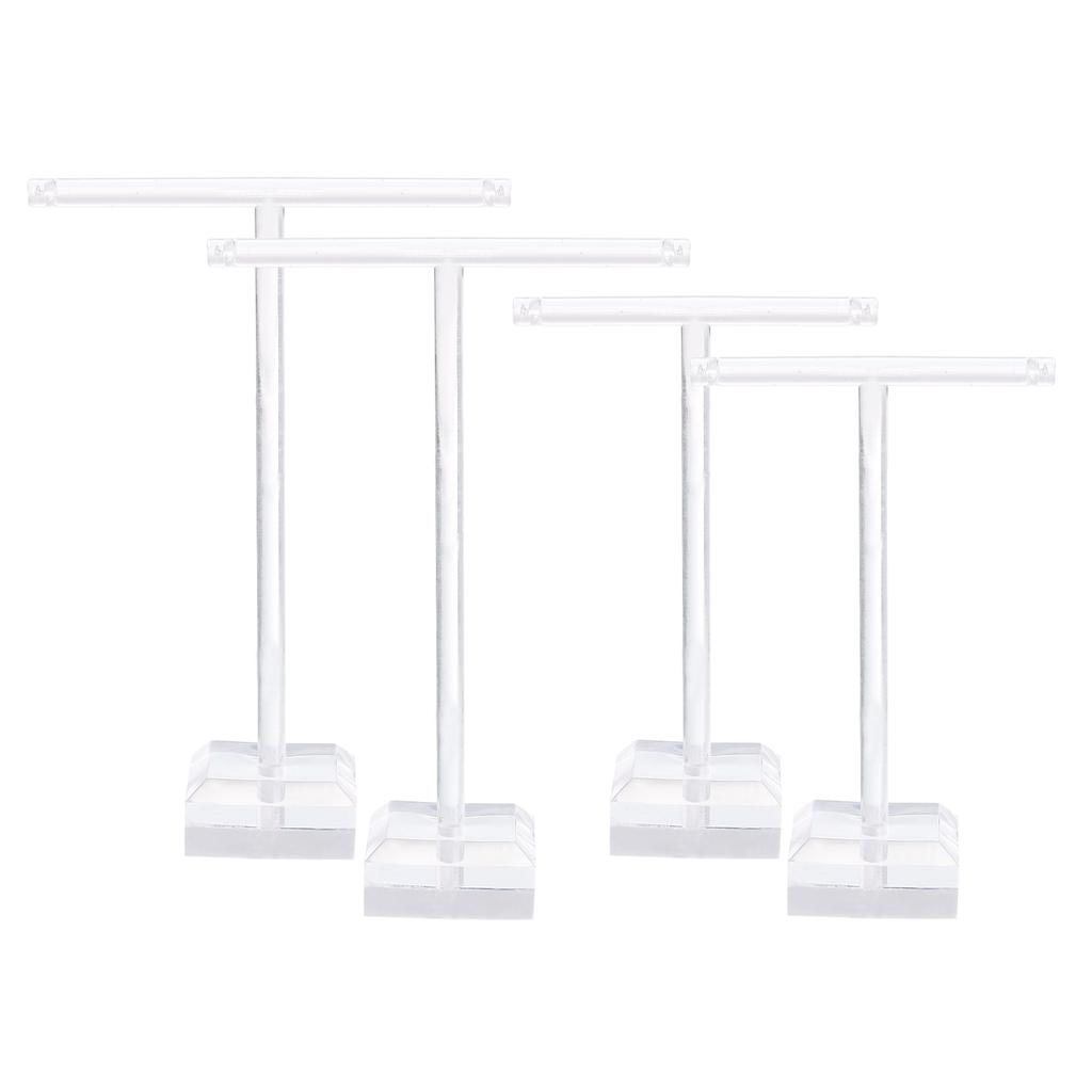 2-6pcs Earring Display Stands Earring Holder Earring Stand Storage Organizer Acrylic Necklace T Rack for Jewelry Necklace