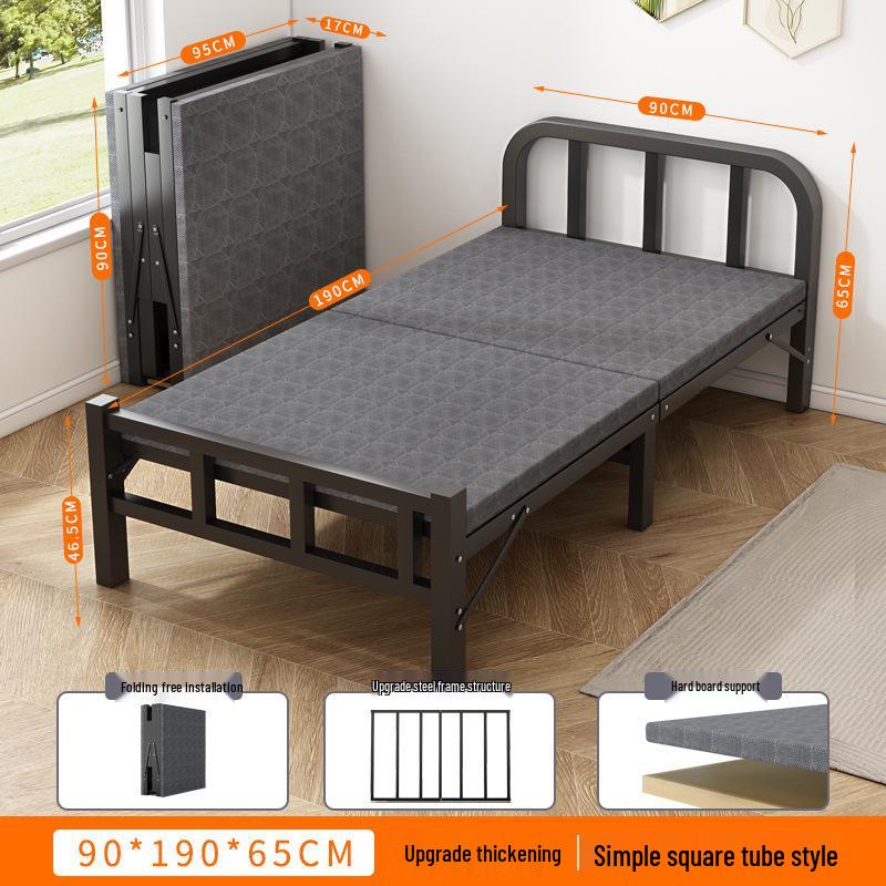 Portable Folding Recliner: Multi-Functional Single Bed for Home, Office, or Camping