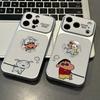 Couple leash Xiaoxin Xiaobai is suitable for Apple iPhone16/17Pro mobile phone case 15 electroplated large window 14 sets