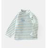 DUUDUU Striped Long Sleeve T-Shirt for Baby Boys & Girls - 2025 Korean Style Base Layer