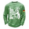 Men's Casual Loose Fit Crew Neck Sweatshirt with Graphic Print Long Sleeve Comfortable Pullover for Everyday Wear