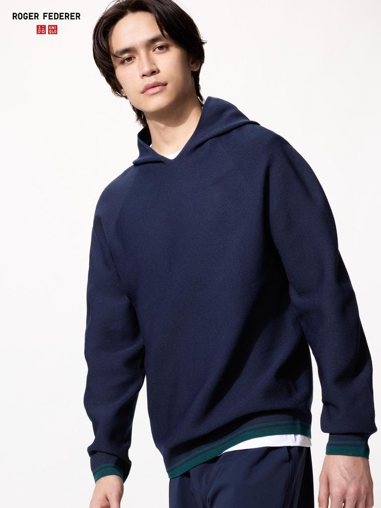 Uniqlo Japan Washable 3d Knit Pull Hoodie