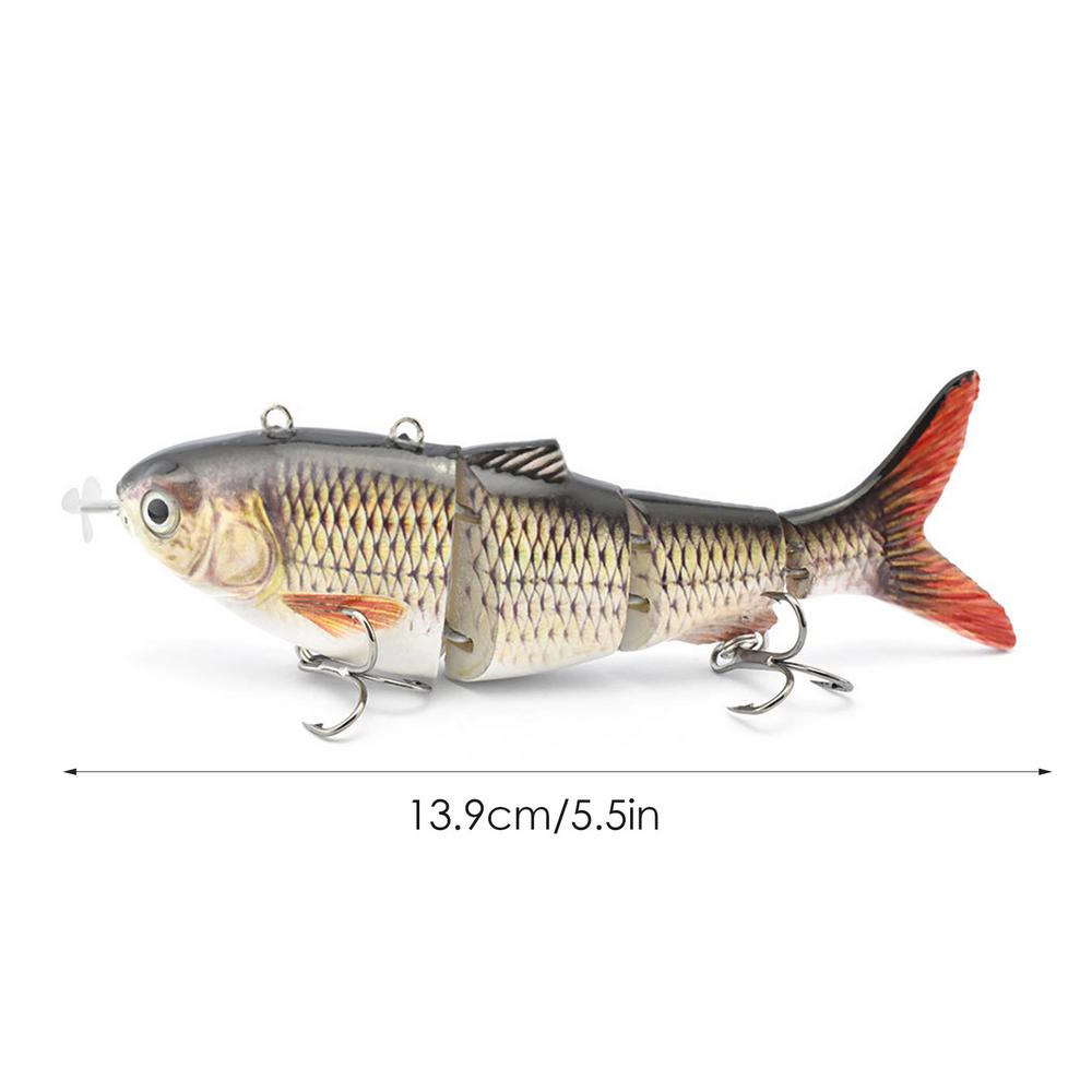 Robotic Fishing Lure USB Charging Multi Jointed Swimbait Smart Auto Swimming Fishing Baits Fishing Accessories For Outdoor