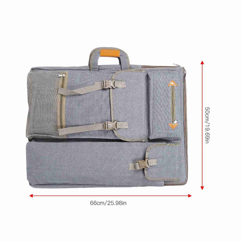 Spacious Inner Space Multifunctional Sketch Carry Pack Art Exam Tool Storage