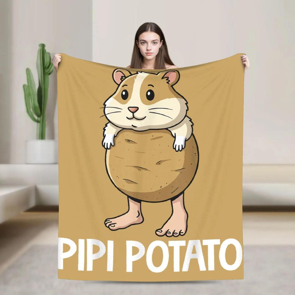 Halloween Italienische Gehirnfäule Meme Charaktere Design Decke Weiche Qualität Bettwäsche Überwurf für Winterreisen Heimdekoration Lustige Tagesdecke