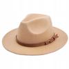 Kapelusz Panama Fedora Elegancki Damski Filcowy