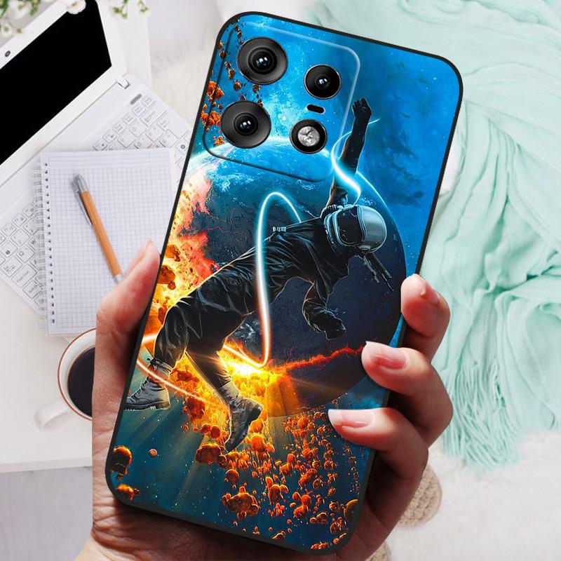 Etui na Moto Edge 50 Pro Luksusowe Zwierzęta Silikonowy Tylny Pokrowiec na Telefon Do Motorola Edge 50 Pro 5G Etui Ochronna Obudowa Edge50 pro