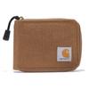 Carhartt Casual Canvas Zip Durable Zippered Carhartt One Size Men's Wallet, Wallet, Brown,