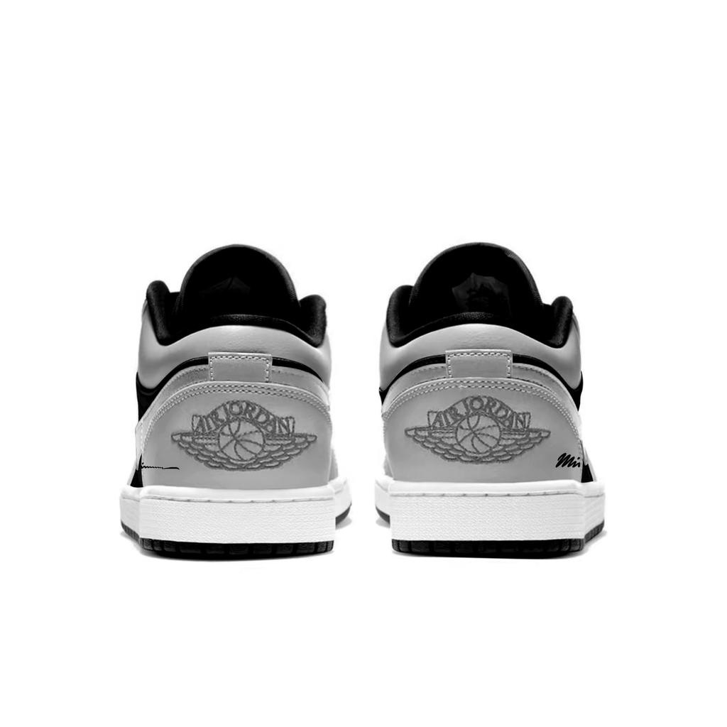 Jordan Air Jordan 1 Abrasion Resistant Abrasion Resistant Low top Vintage Basketball Shoes Unisex Shadow Gray 553558-132(Team975-OG)