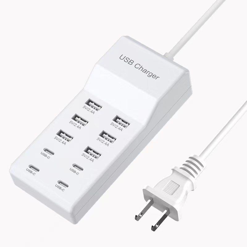 50W 10-Port USB-C Multi-Port Charging Station