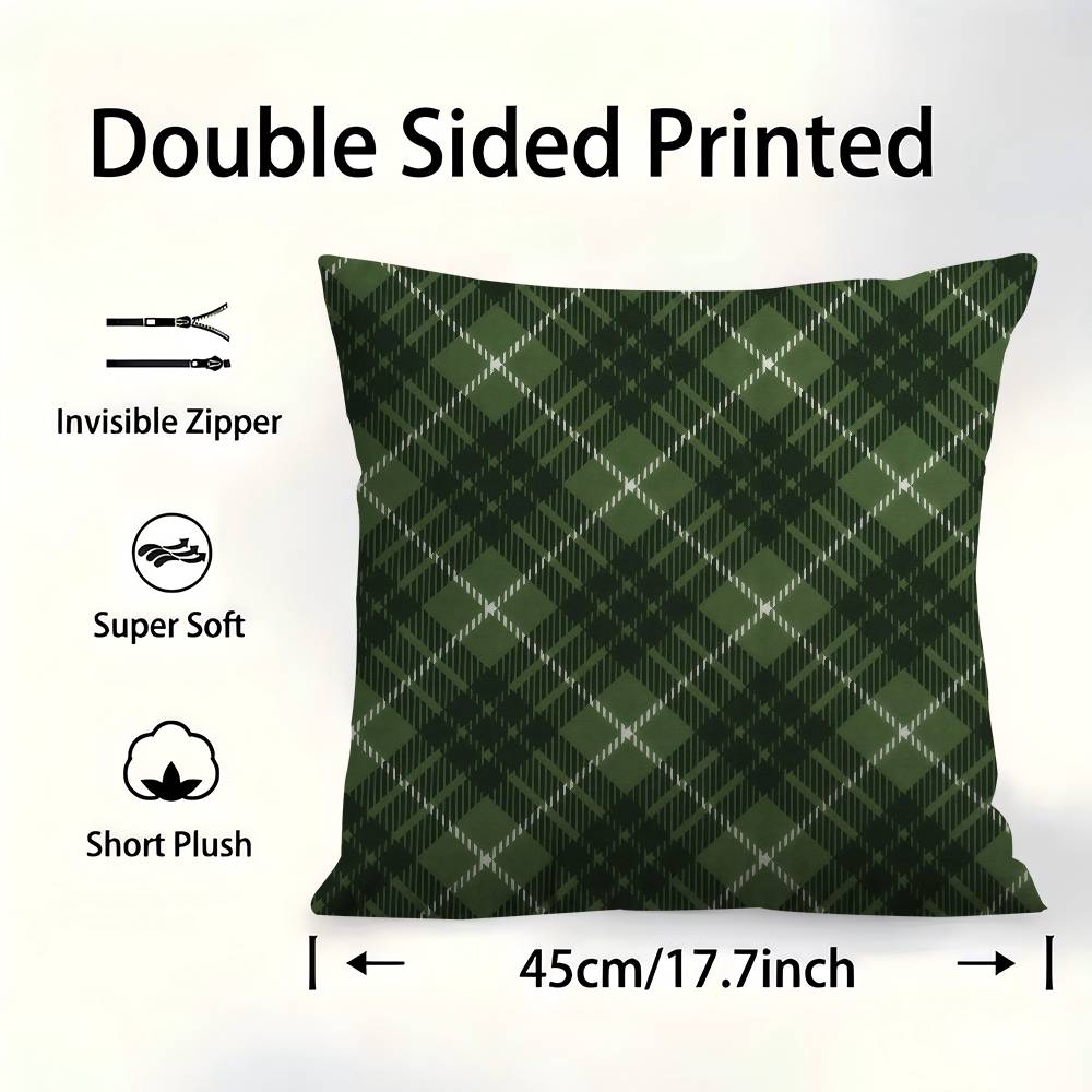 Brown Cloth Pattern Cushion Cover Pillowcase Upholstery Sofa Throw Pillow Home Decor Pillowcas