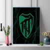 Green Shield Emblem 100% Round Full Drill 5D DIY Diamond Painting Embroidery Cross Stitch Rhinestone Decor