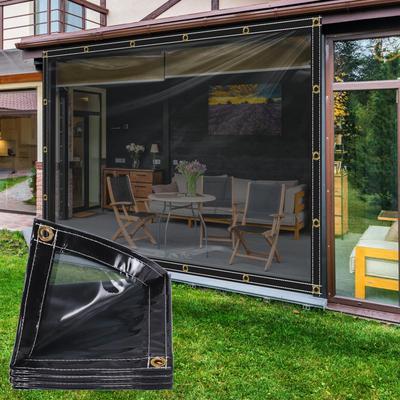 Heavy Duty Clear PVC Vinyl Tarp, Waterproof Transparent Tarpaulin