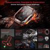 TREX3 Built-in GPS Smart Watch 10ATM Waterproof Compass 530mAh Battery Bluetooth Call 70+sports Modes Men Watches 1.96-inch AMOLED HD Smartwatch
