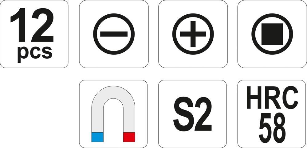 YT-25967 YATO 12-piece Screwdriver Set