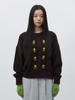 GENERALIDEA Flower Cable Knit Pullover [Brown] / Wbe4L05545