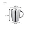 Stainless Steel Thermal Cup Mug for Office Tea Leak-Proof with Lid Coffee Beer Travel Camping Home Tumbler Drinkware 300/420ml