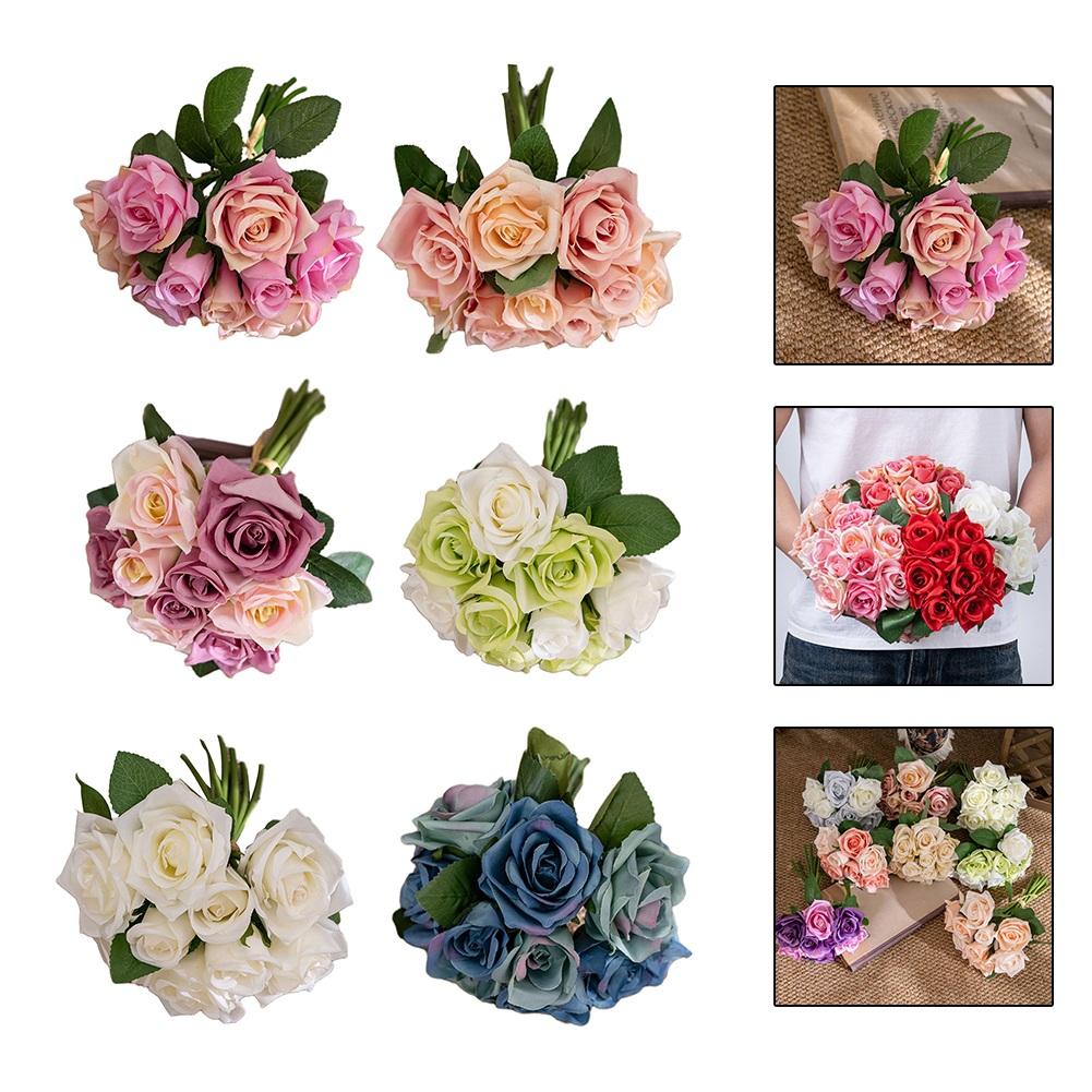 Simulated Flower Simulated Rose Bouquet Wedding Bouquet