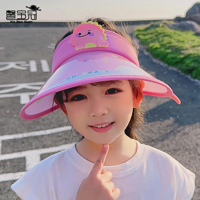 Sonnenvisier-Hüte mit Ventilator USB-Aufladung Jungen Mädchen Kappen Große Fläche UV-Schutz Kappen für Kinder Verstellbare Elastische Schnalle ST1071
