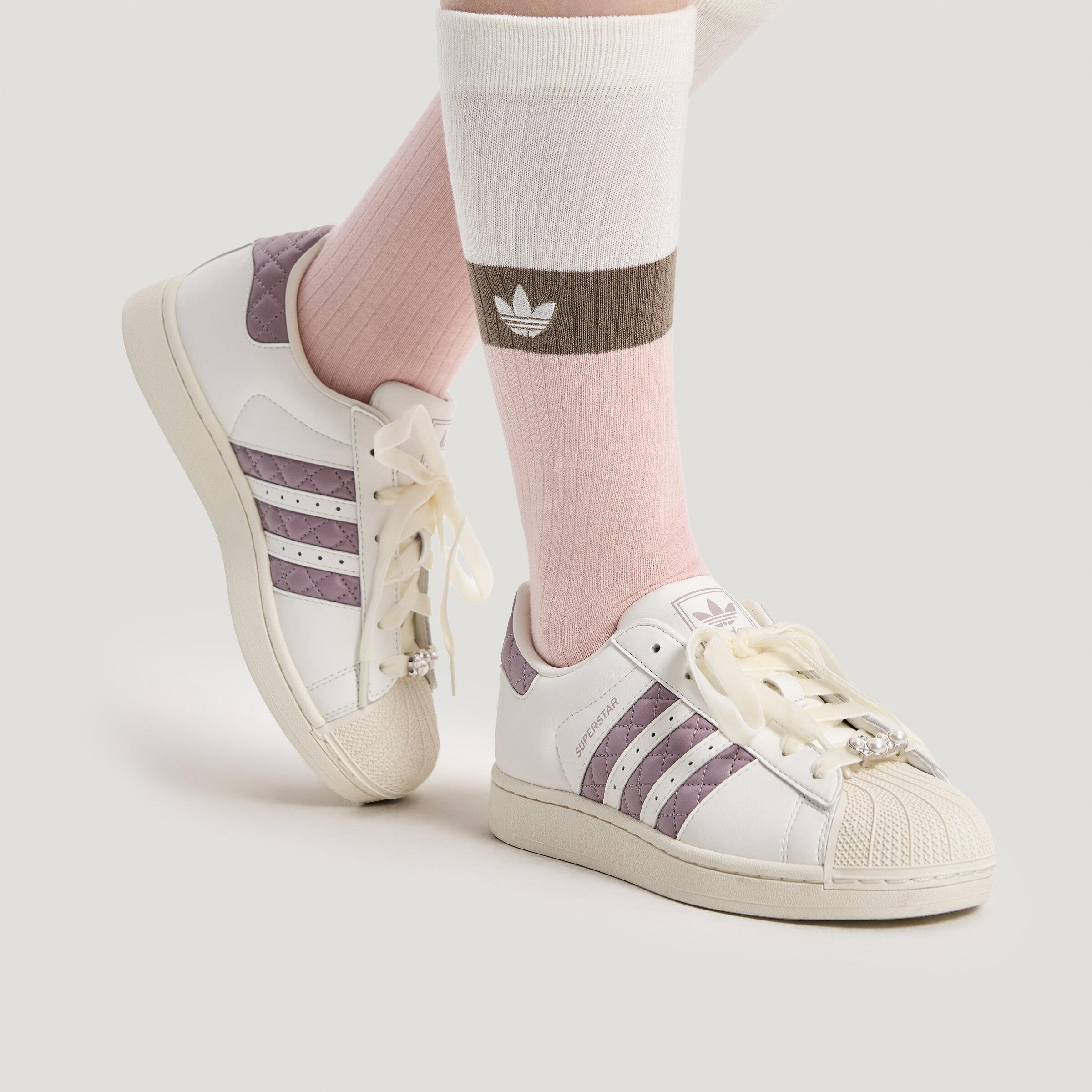 Adidas Originals Superstar 2 Leather, Textile Skateboard Shoes Women s 38.5