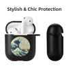 Soft Black Silicone Case for Apple Airpods Pro 3 2 1 The Great Wave of Kanagawa Bluetoooth Wireless Earphone Cases Airpod Cover