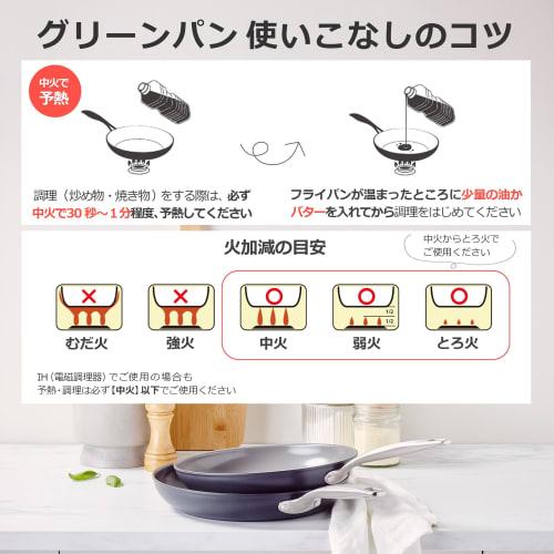 GREENPAN Frying Pan Set (20cm + 26cm), Gas-Stove Only, Dishwasher Safe, PFAS-Free, Non-Stick, Ceramic Coating, Easy To Clean [Chasam]