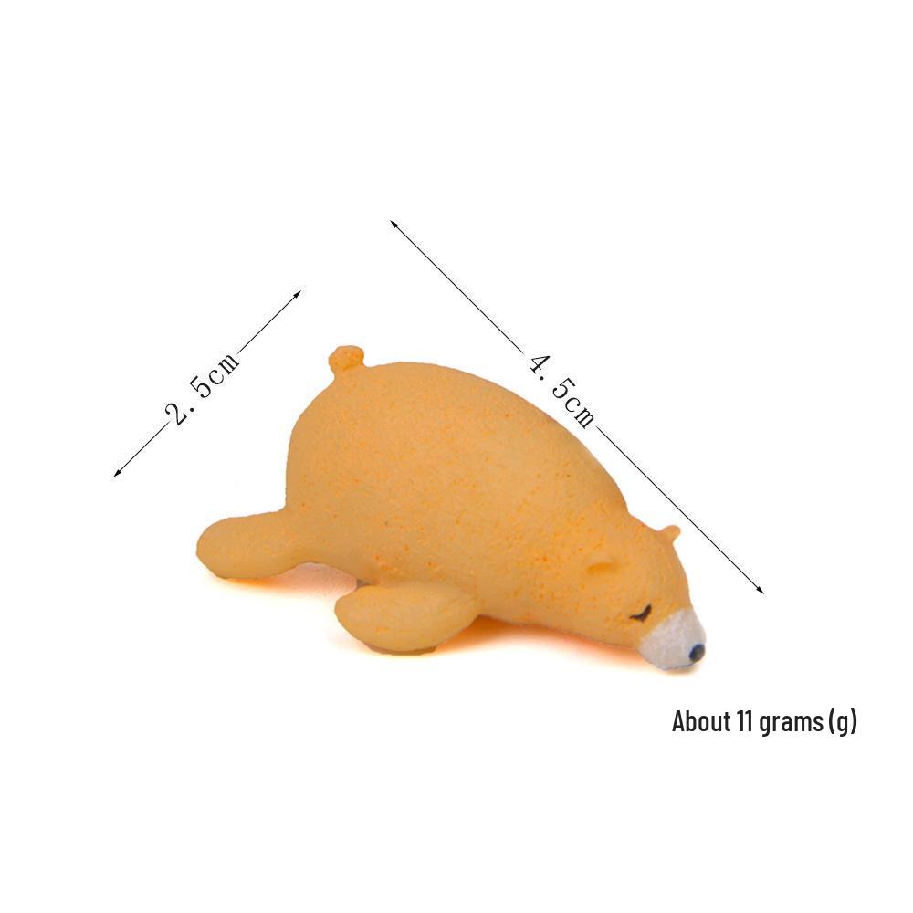 Gemütlicher Shiba Inu mit Bärenmagnet Figur Ornament