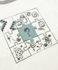 RuNaKi'Hu' Wxt103 Saigono Peace Ringer T-Shirt (Cream Beige)