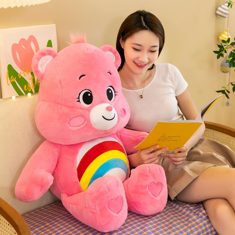 Creative Rainbow & Angry Bear Plush Toy - Cartoon Doll, Perfect Children's Birthday Gift