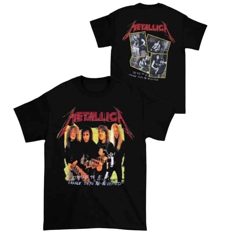 New Authentic Metallica Garage Days Photo Heavy Metal Band Tees Badhabitmerch  High-end Luxury Is for Both Men and Women Top Y2k