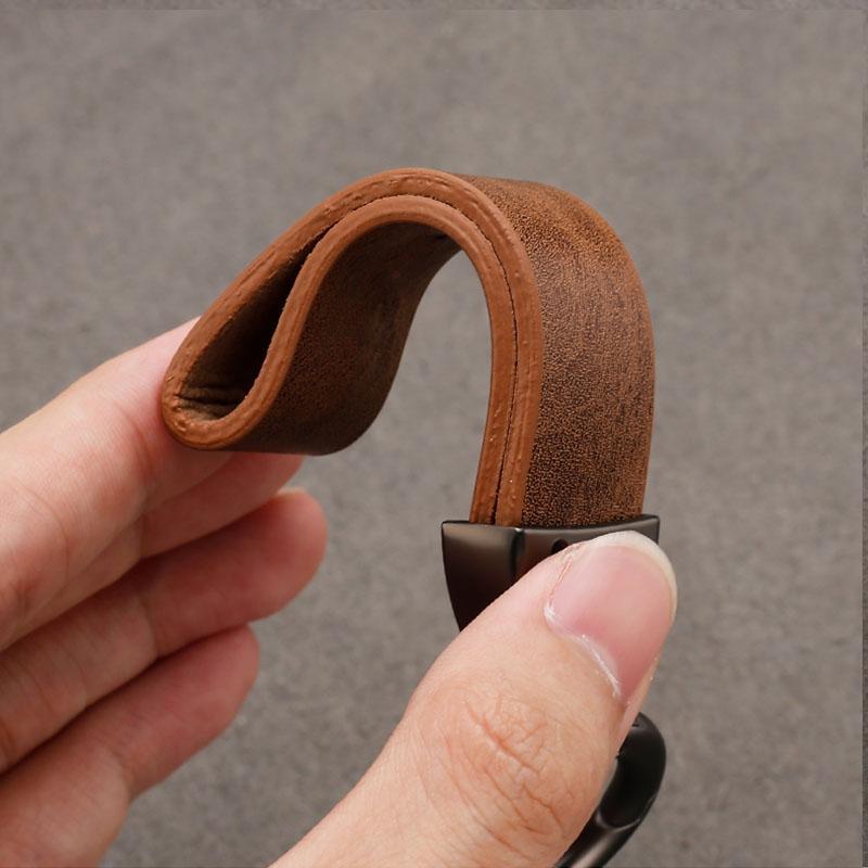 Für Jeep Hochwertiger Leder Schlüsselanhänger Mit Auto Logo Schlüsselanhänger Zubehör Für Jeep Grand Cherokee Wrangler JK Gladiator Compass