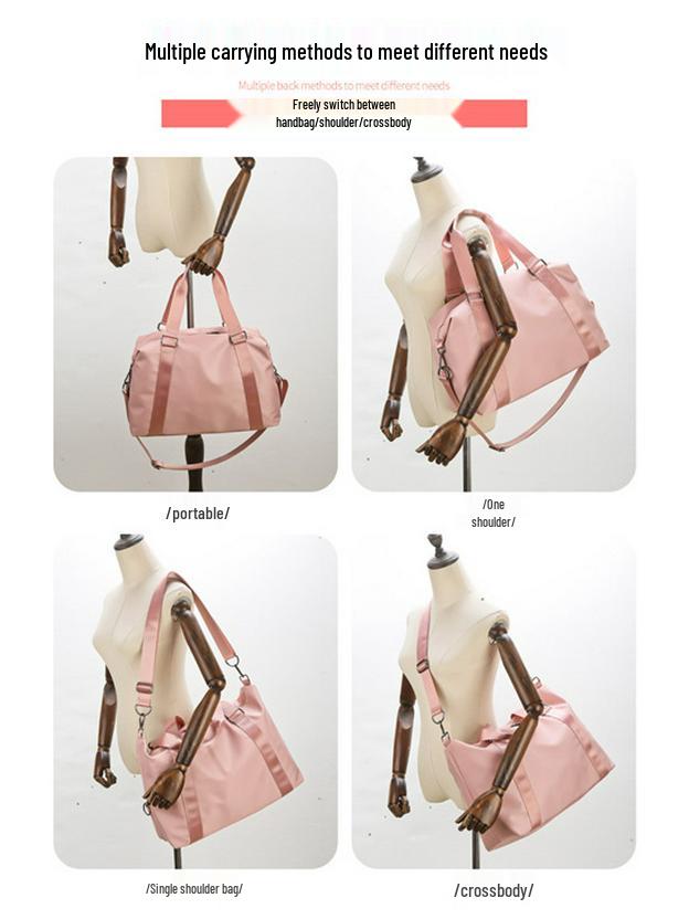 Cross-Border Women's Large Capacity Casual Sports Fitness Bag - Korean Style Shoulder Handbag & Yoga Bag