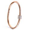 Four-Leaf Clover Titanium Steel Bracelet - Colorfast & Versatile Jewelry